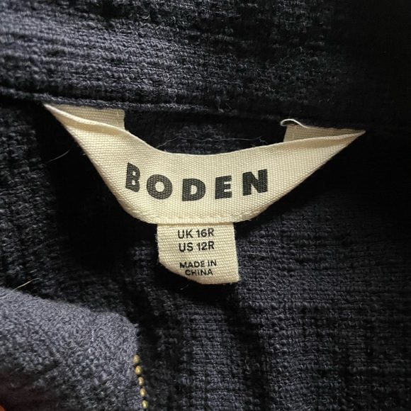 Like new Boden Zip Detail Mini Shift Dress in Navy - Picture 3 of 3